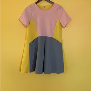 NWOT Color-block Dress w/ pockets!